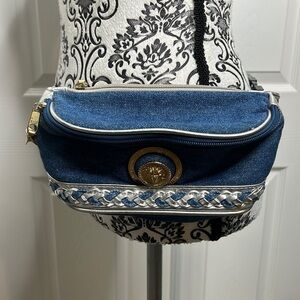 90s Vibes Fanny Pack Denim Lion Adjustable
